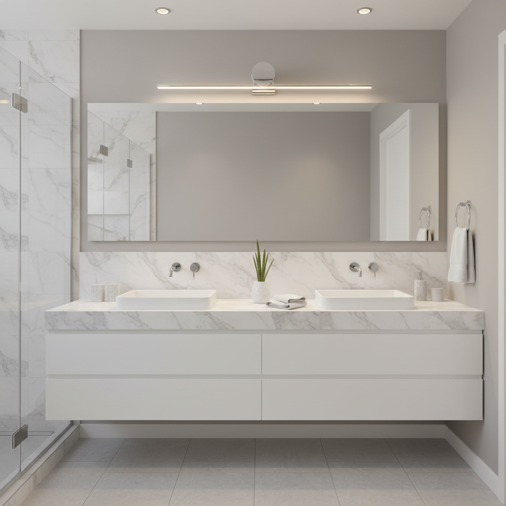 Aplique de Parede LED NASIR 18W IP44 – Luz Neutra 4000K | Dourado