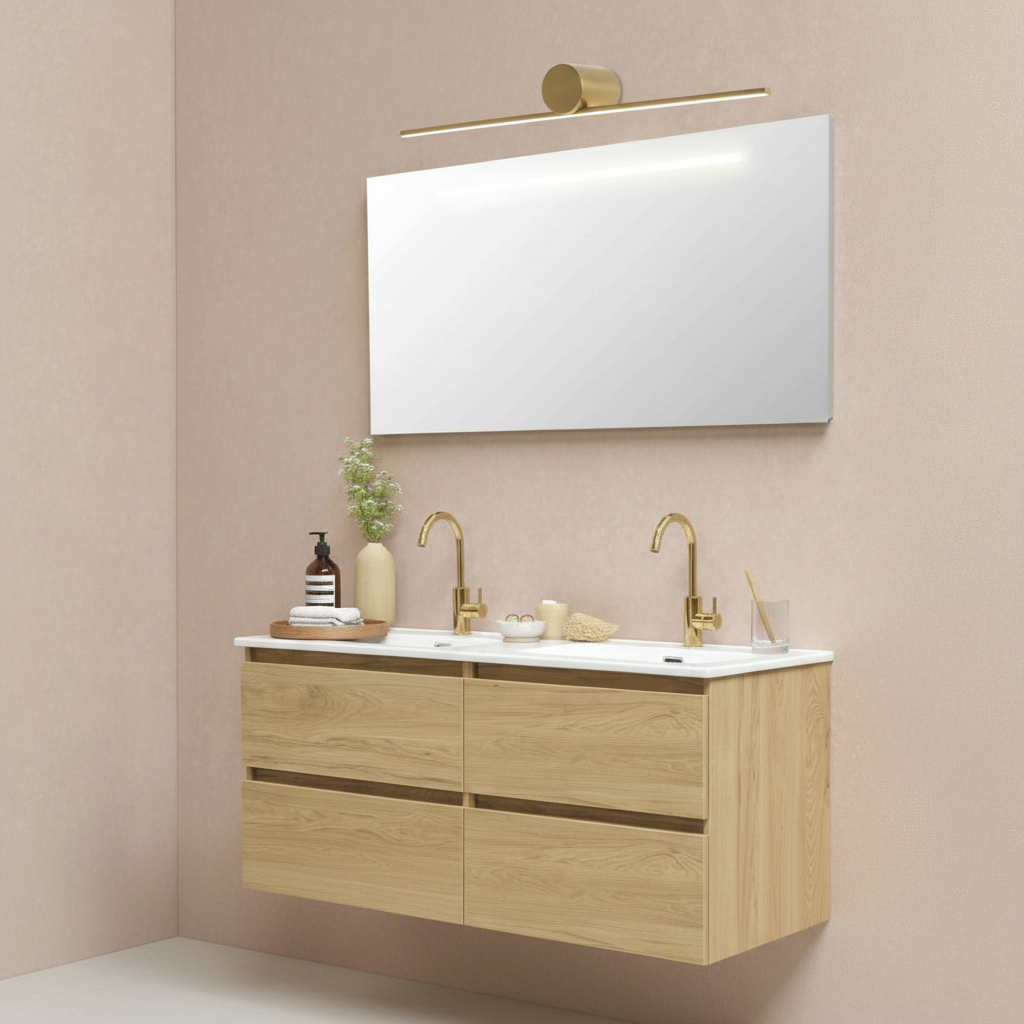 Aplique de Parede LED NASIR 18W IP44 – Luz Neutra 4000K | Cromado