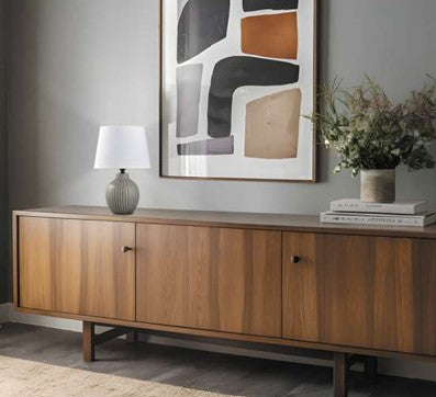 Candeeiro de mesa Farlan - Cinzento e Branco