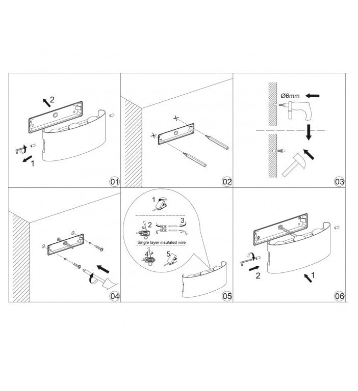 Aplique Exterior LED KING 7W IP54 – Luz Up & Down 3000K