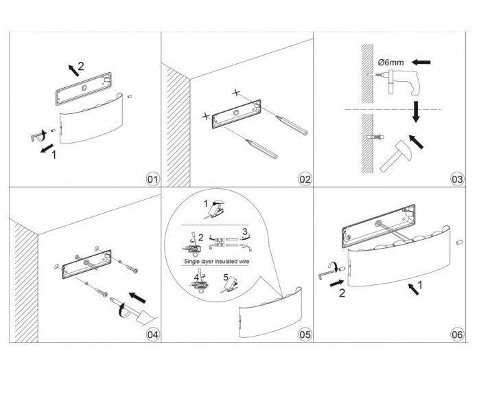 Aplique Exterior LED KING 10W IP54 – Luz Up & Down 3000K