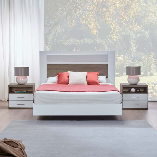 Cama de Casal Elegance (Cabeceira com 2 faixas)