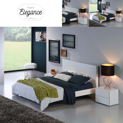 Cama de Casal Elegance (Cabeceira lisa)