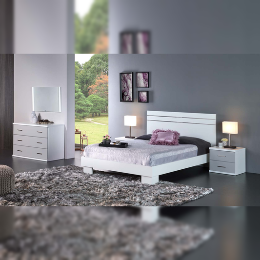 Cama Casal EXCLUSIVE (com frisos e peseira com pés)