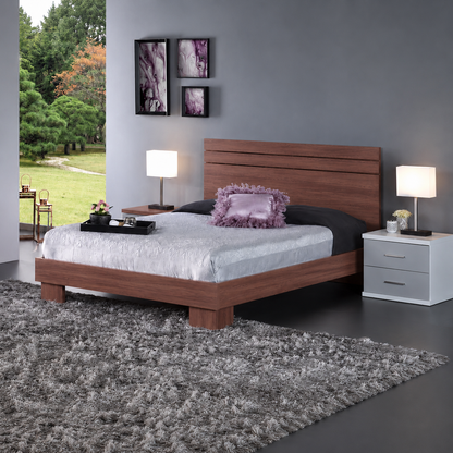 Cama Casal EXCLUSIVE (com frisos e peseira com pés)