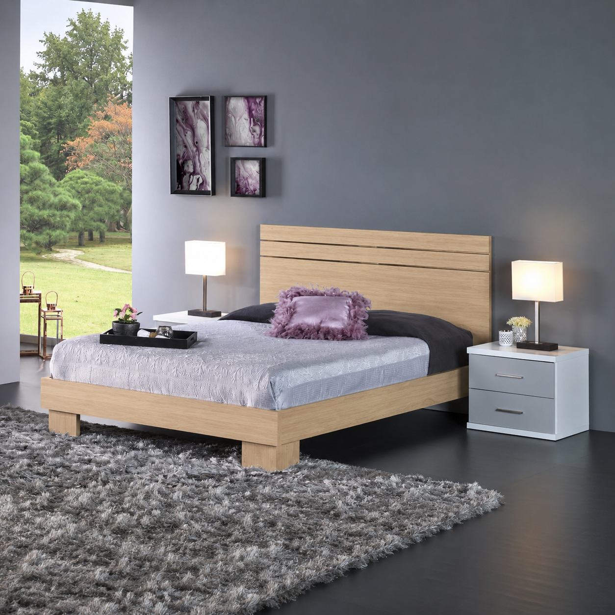 Cama Casal EXCLUSIVE (com frisos e peseira com pés)