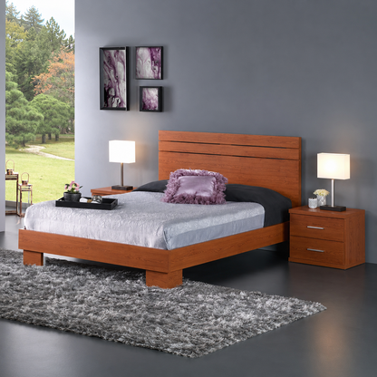 Cama Casal EXCLUSIVE (com frisos e peseira com pés)