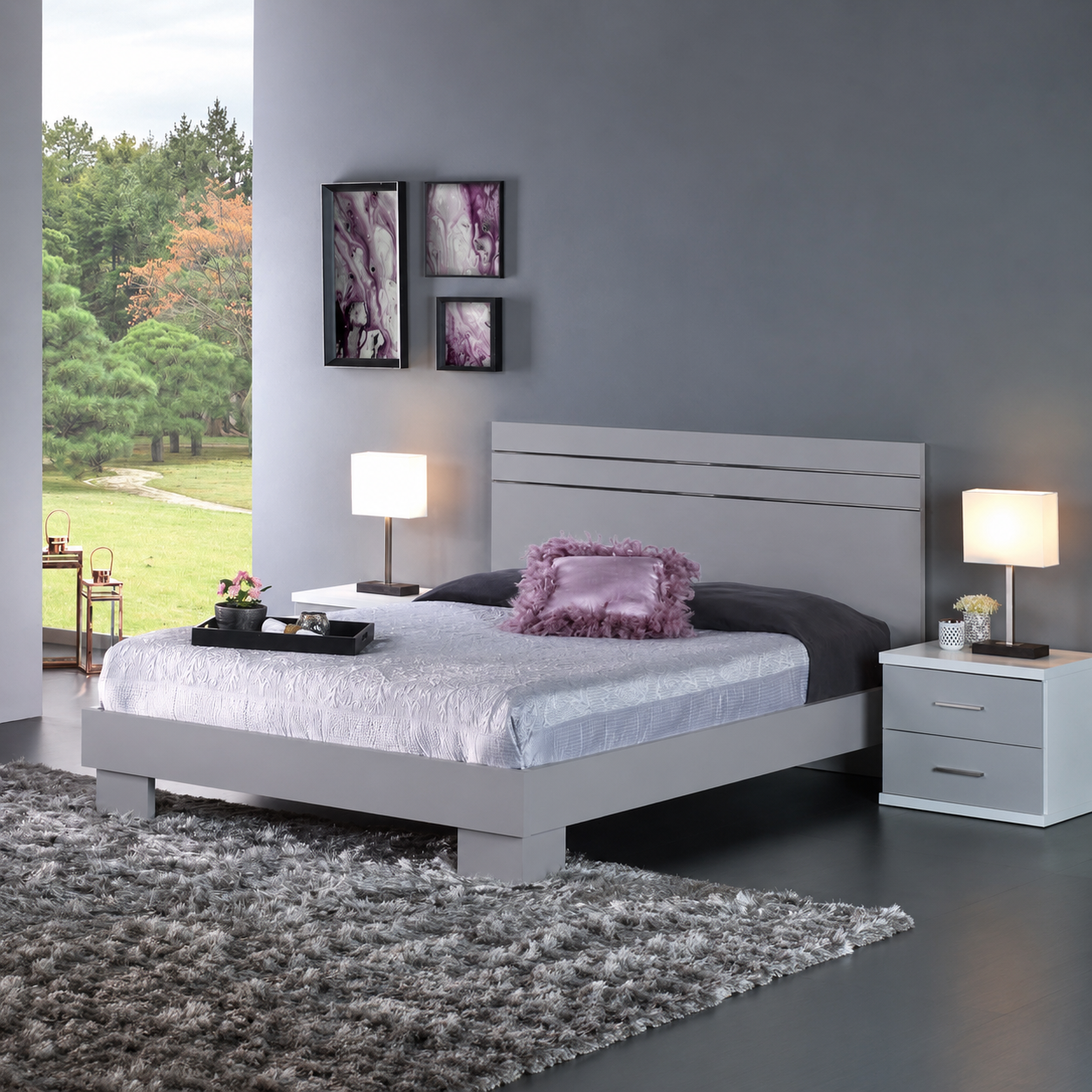 Cama Casal EXCLUSIVE (com frisos e peseira com pés)