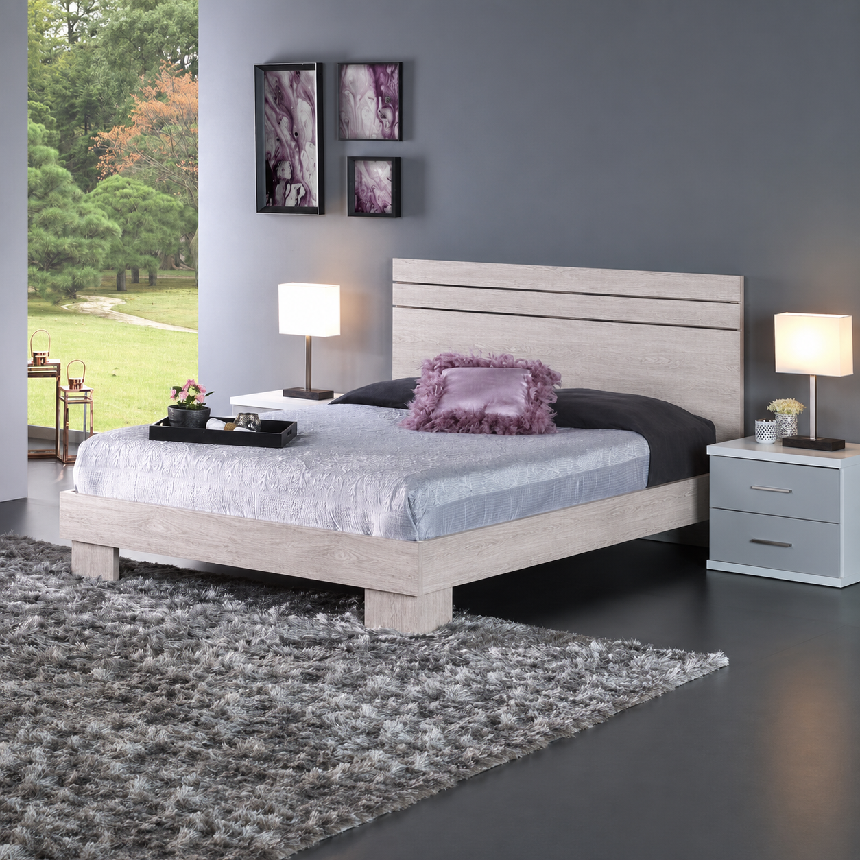 Cama Casal EXCLUSIVE (com frisos e peseira com pés)