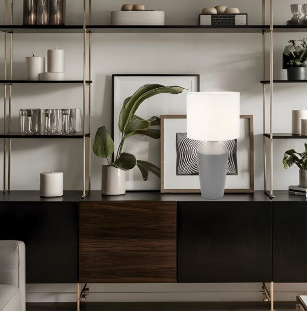 Candeeiro de mesa Barron - Cinzento