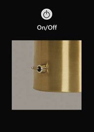 Candeeiro de mesa Oria - Latão Ouro