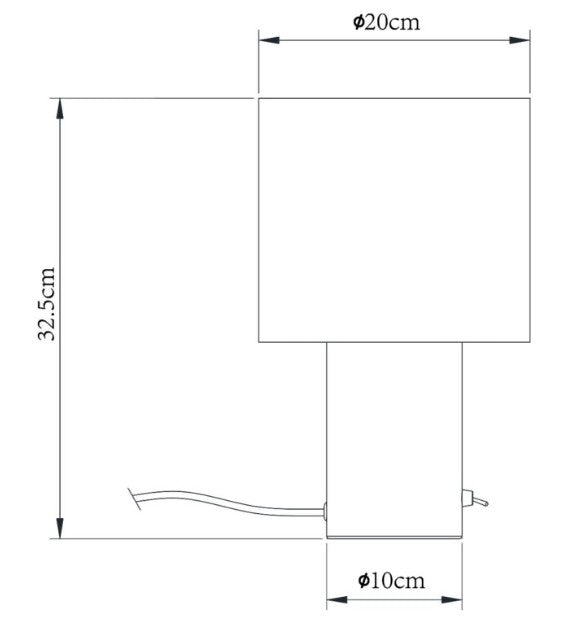 Candeeiro de mesa Oria - Latão Ouro