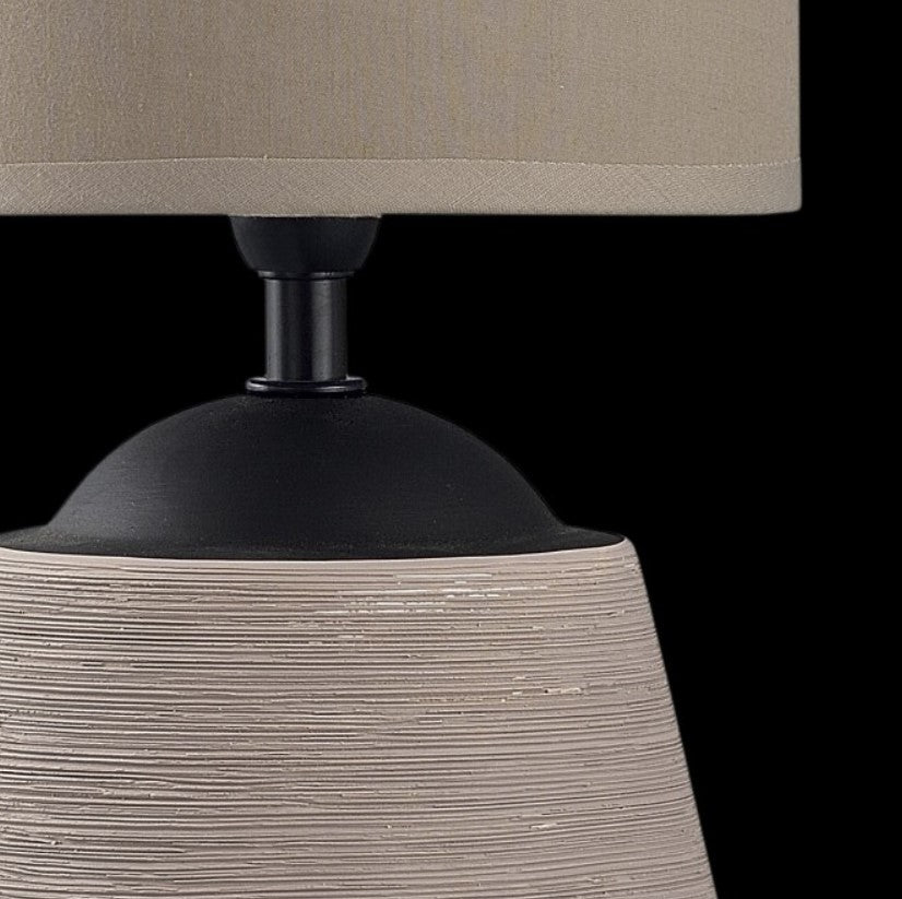 Candeeiro de mesa Albany - Castanho e Preto