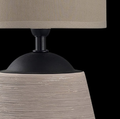 Candeeiro de mesa Albany - Castanho e Preto