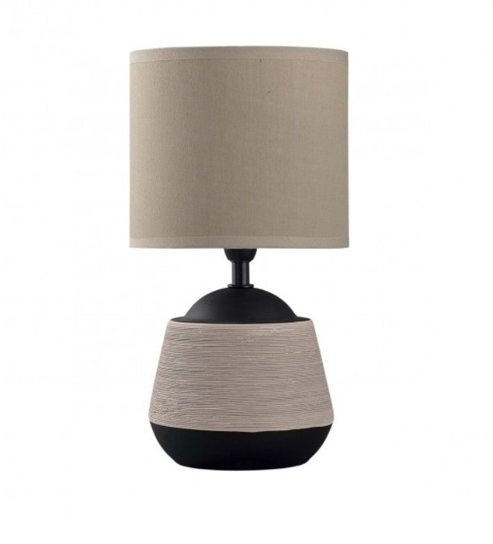 Candeeiro de mesa Albany - Castanho e Preto