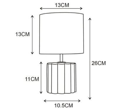 Candeeiro de mesa Barlow - Bege