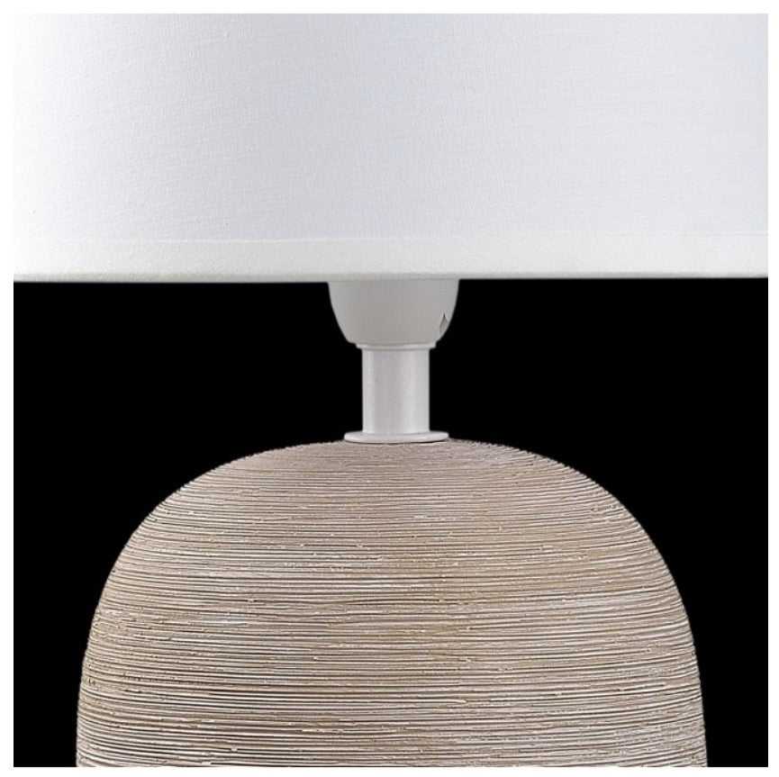 Candeeiro de mesa Baxter - Castanho e Branco