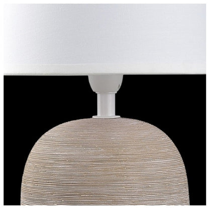 Candeeiro de mesa Baxter - Castanho e Branco