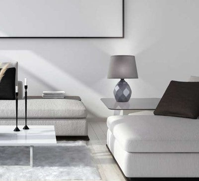 Candeeiro de mesa Platón - Castanho