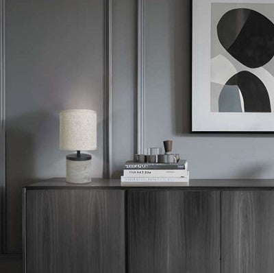 Candeeiro de mesa Tirol - Cinzento e Preto