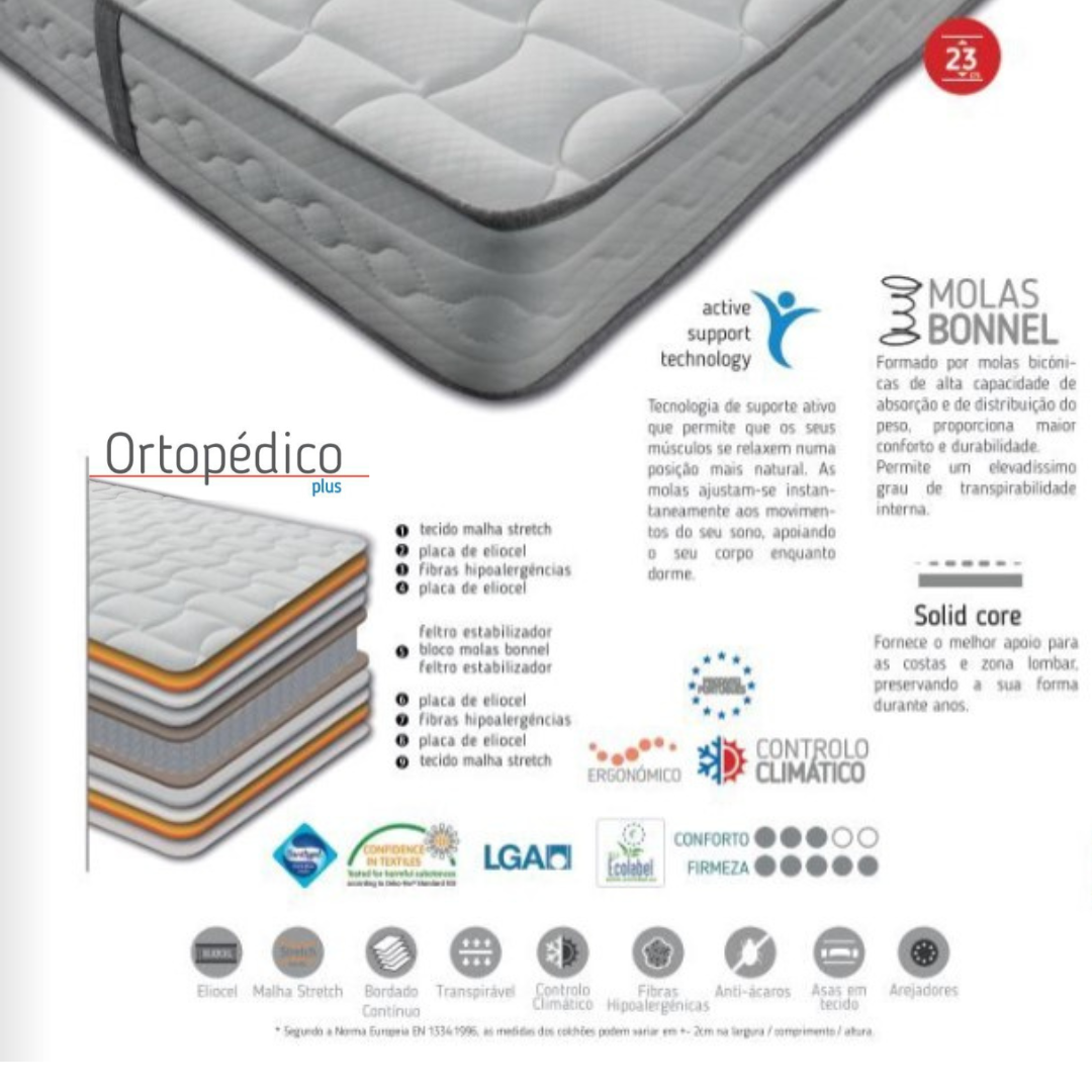 Colchão Mindol Ortopédico PLUS