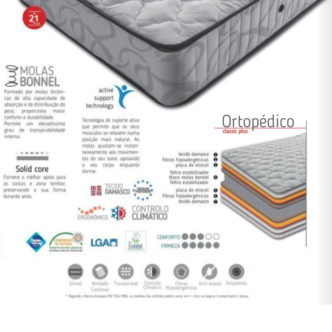 Colchão Mindol Ortopédico Classic Plus