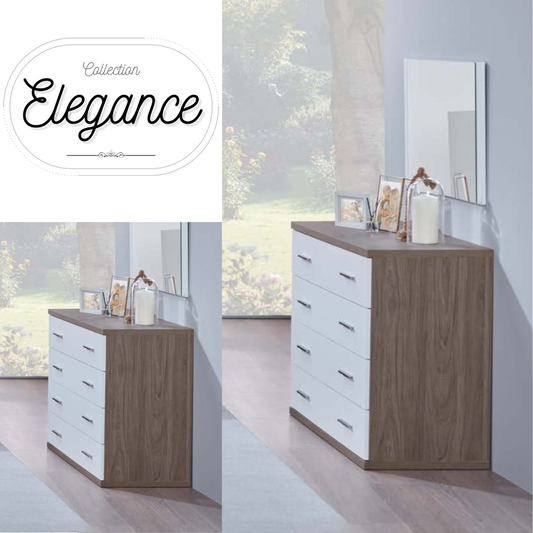 Cómoda Elegance (4 gavetas com puxadores)