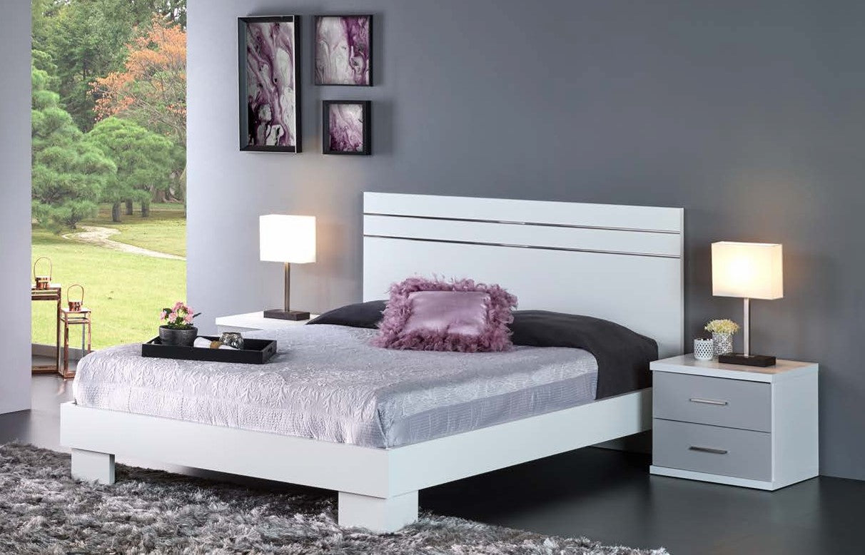 Mesa de cabeceira EXCLUSIVE (2 gavetas com puxadores)