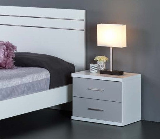 Mesa de cabeceira EXCLUSIVE (2 gavetas com puxadores)