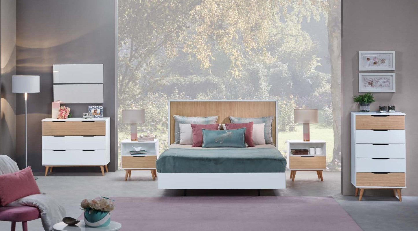 Cama Casal EXCLUSIVE com Cabeceira Moldura