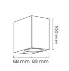 Aplique de Parede Exterior IP54 | Branco