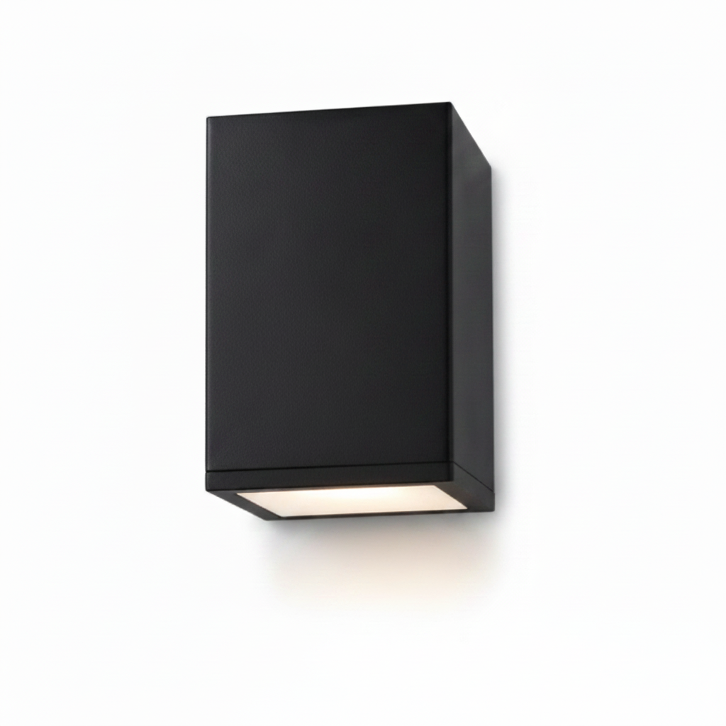 Aplique de Teto Exterior IP54 Cor Preto | Retangular