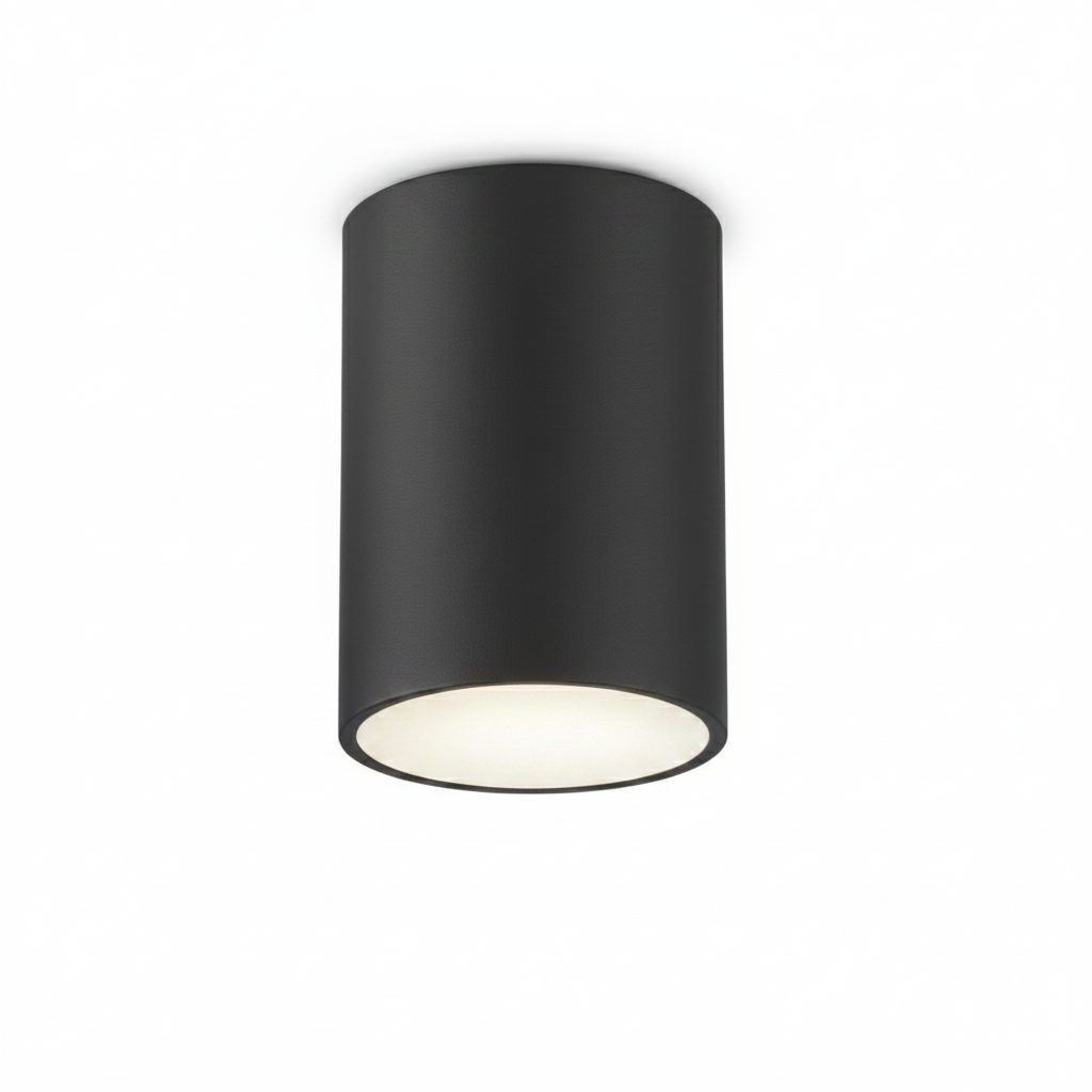 Aplique de Teto Exterior IP54 Cor Preto | Retangular