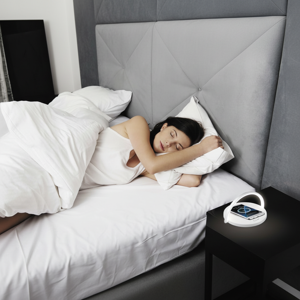 Candeeiro LUX em ambiente de quarto