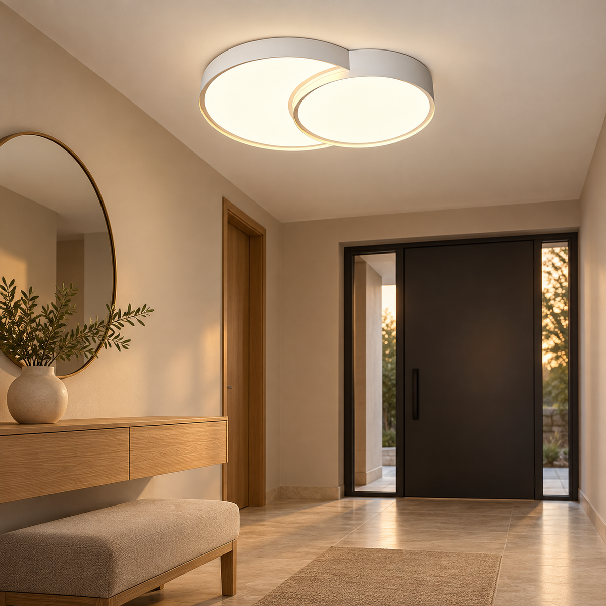 Candeeiro de Teto LED NIRO 62W – Plafond Regulável com Comando | Luz Ajustável