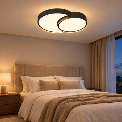Candeeiro de Teto LED NIRO 62W – Plafond Regulável com Comando | Luz Ajustável