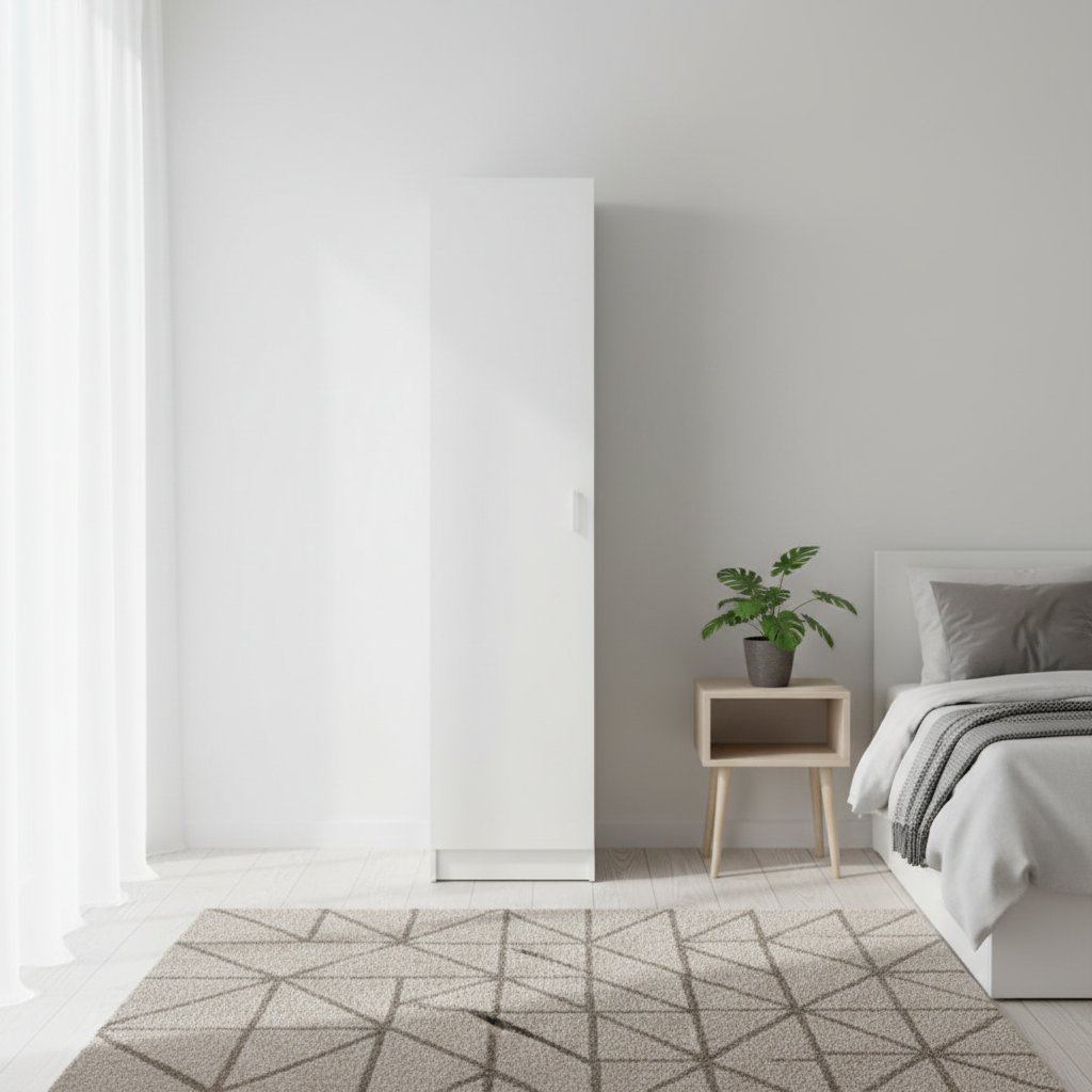 Roupeiro Essential 1 Porta - Branco