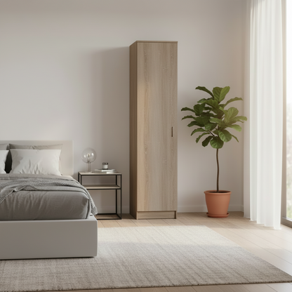 Roupeiro Essential 1 Porta - Rústico