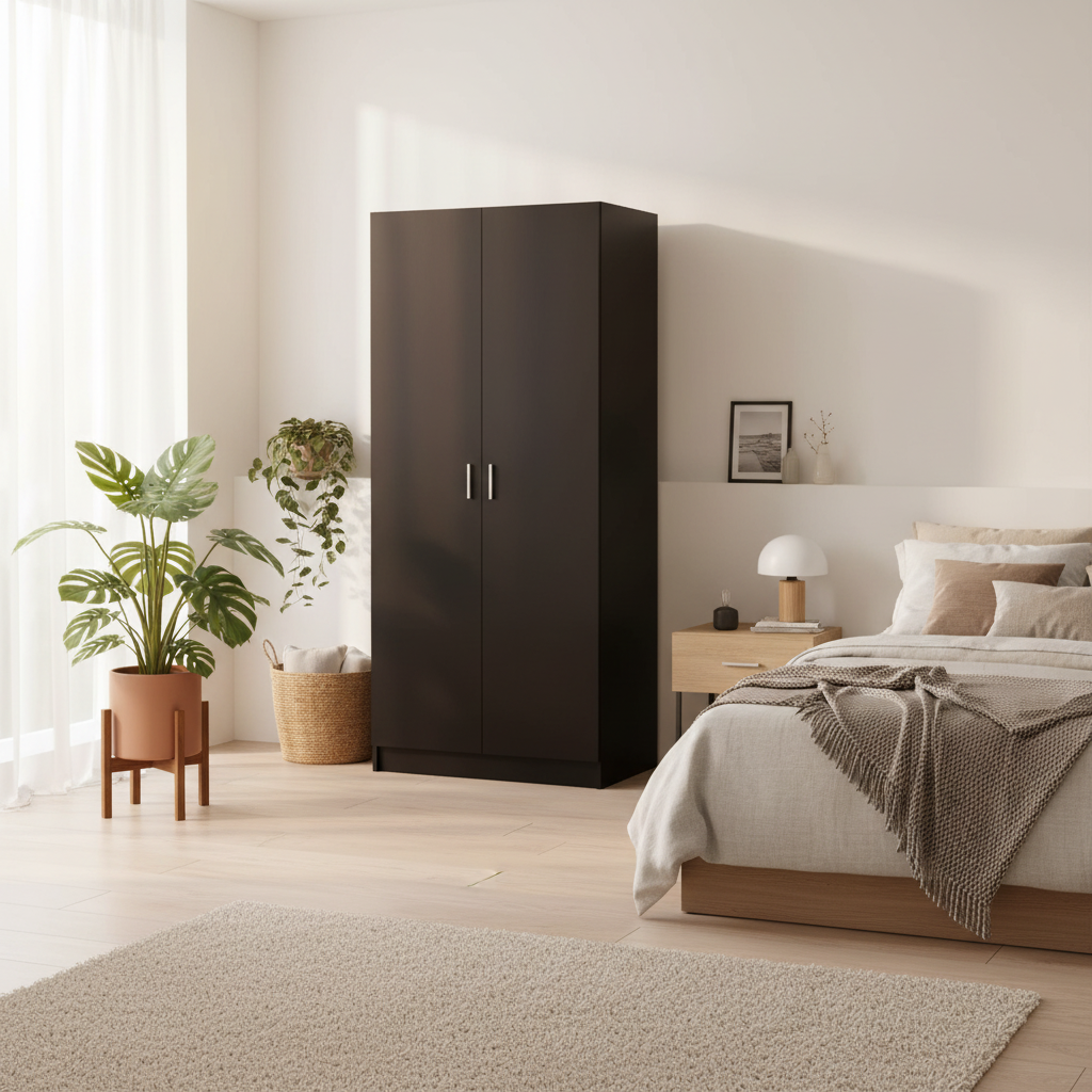 Roupeiro Essential em cor preta