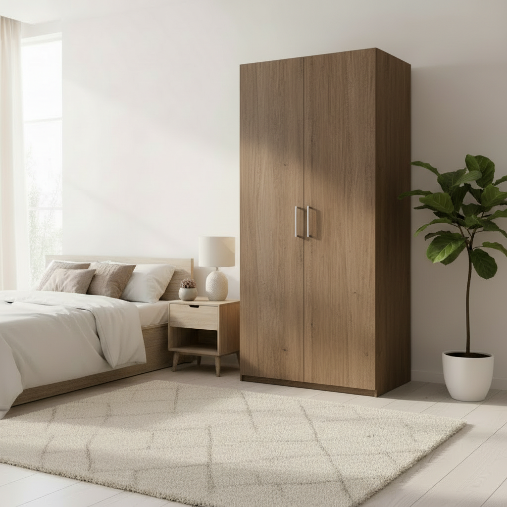 Roupeiro Essential em cor rústica